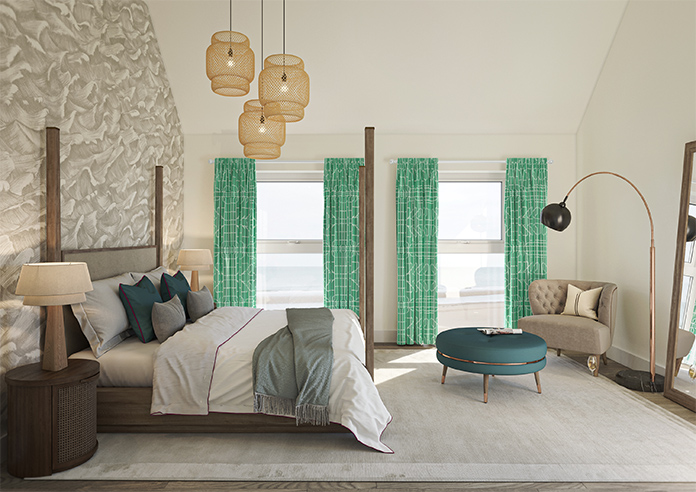 Bamboo Brights, Jade - Made To Measure Curtains - Image 14